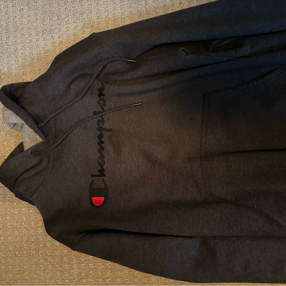 Champion Men's Dark Gray Hoodie